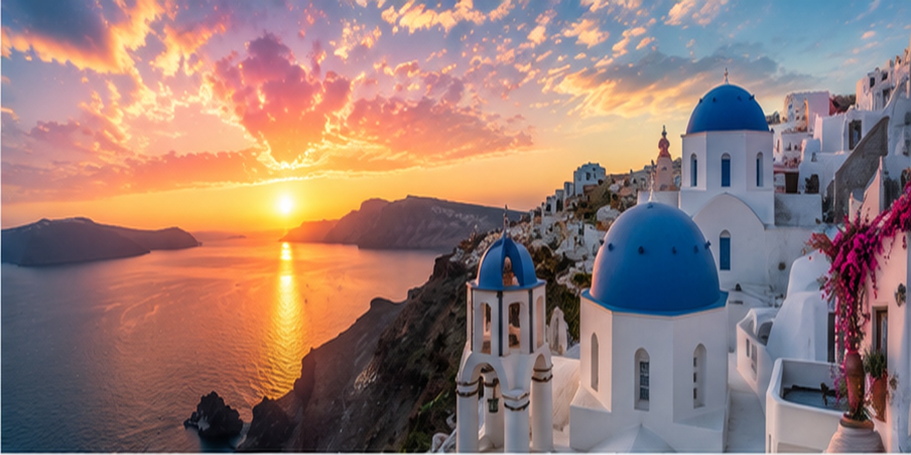 Paysage de voyage au coucher du soleil