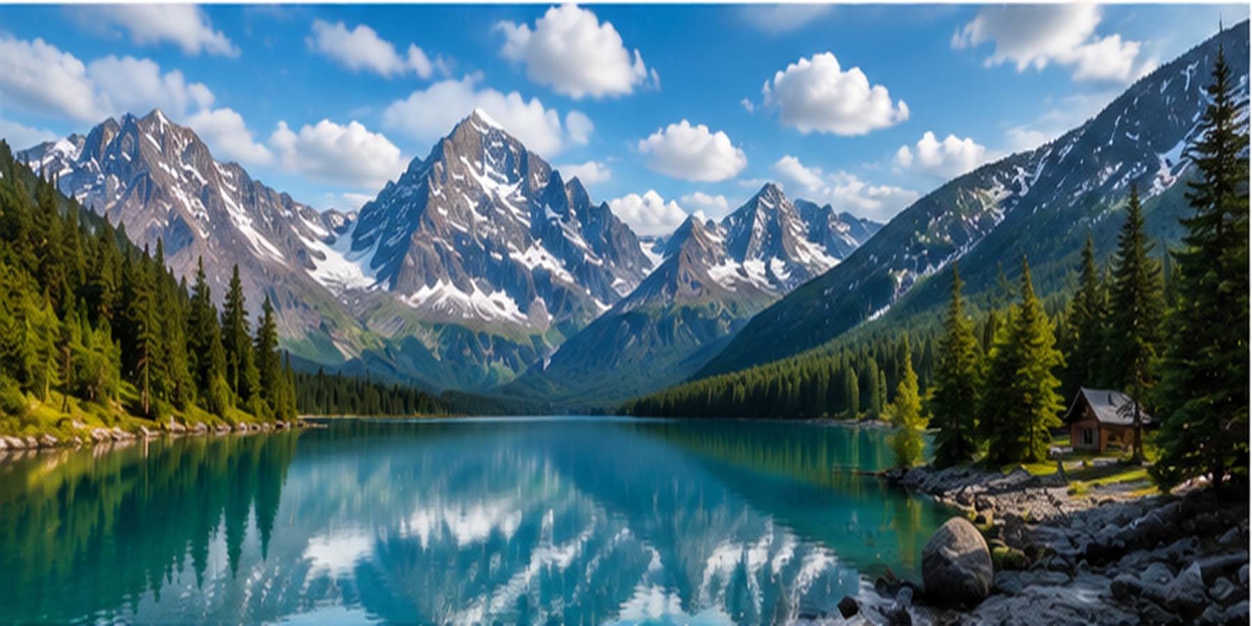 Paysage en montagne
